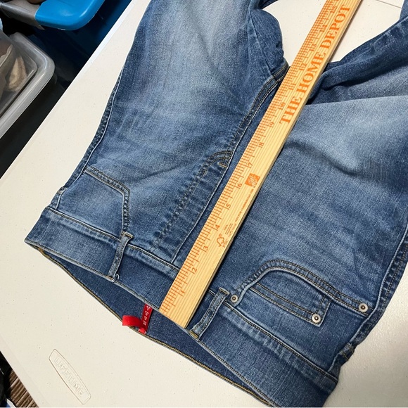 Spanx Ankle Straight Leg Jeans Vintage Indigo Pull On Large D2 - Picture 8 of 9